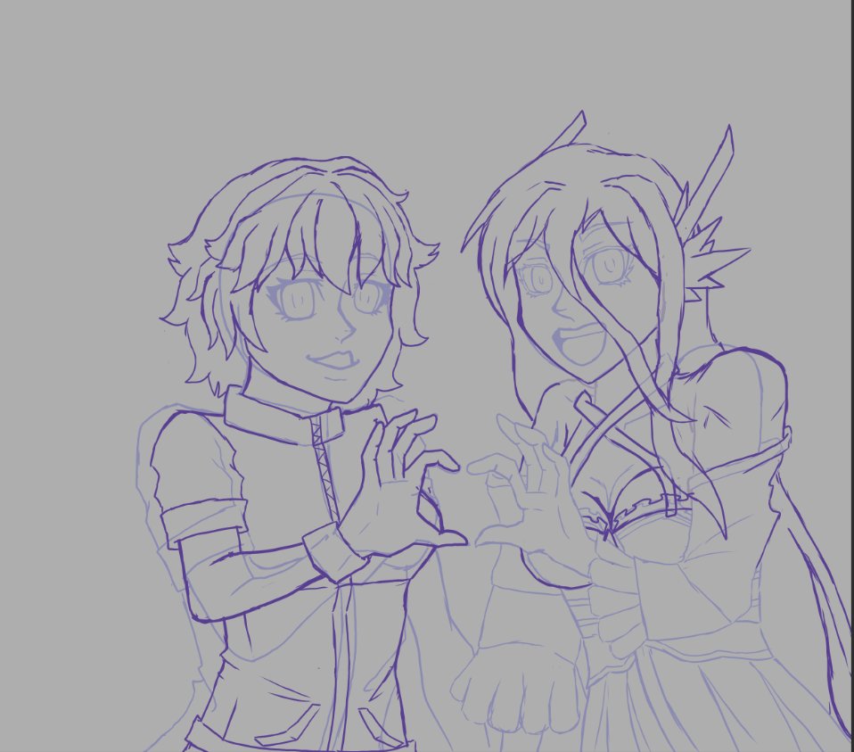 avance de una comision que ando haciendo 
#comissionsopen  #Comision #digitalart  #digitalartwork #sketches