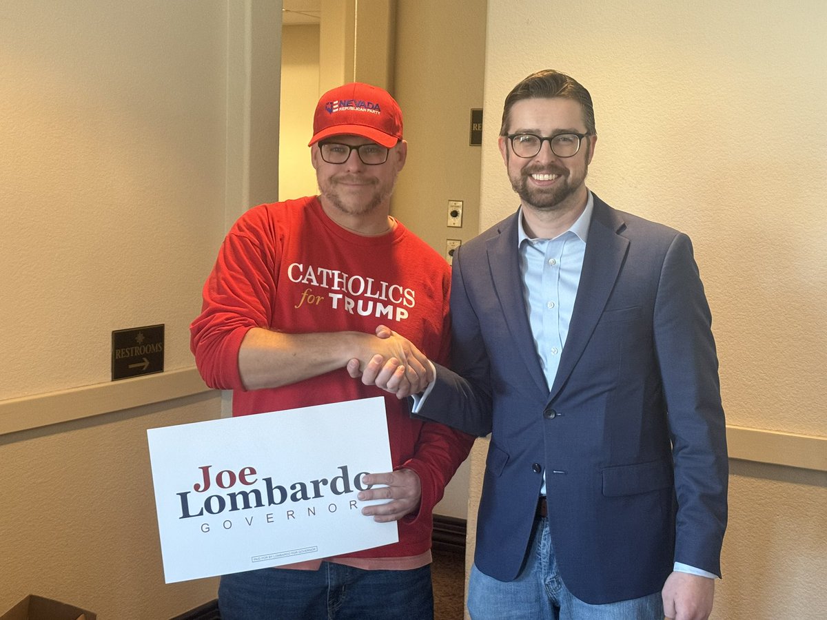 A big thank you to the <a href="/LyonCRCC/">Lyon County Republican Central Committee (LCRCC)</a> for the support at their monthly meeting! 

We’re fired up to re-elect <a href="/JoeLombardoNV/">Joe Lombardo</a> in 2026!
