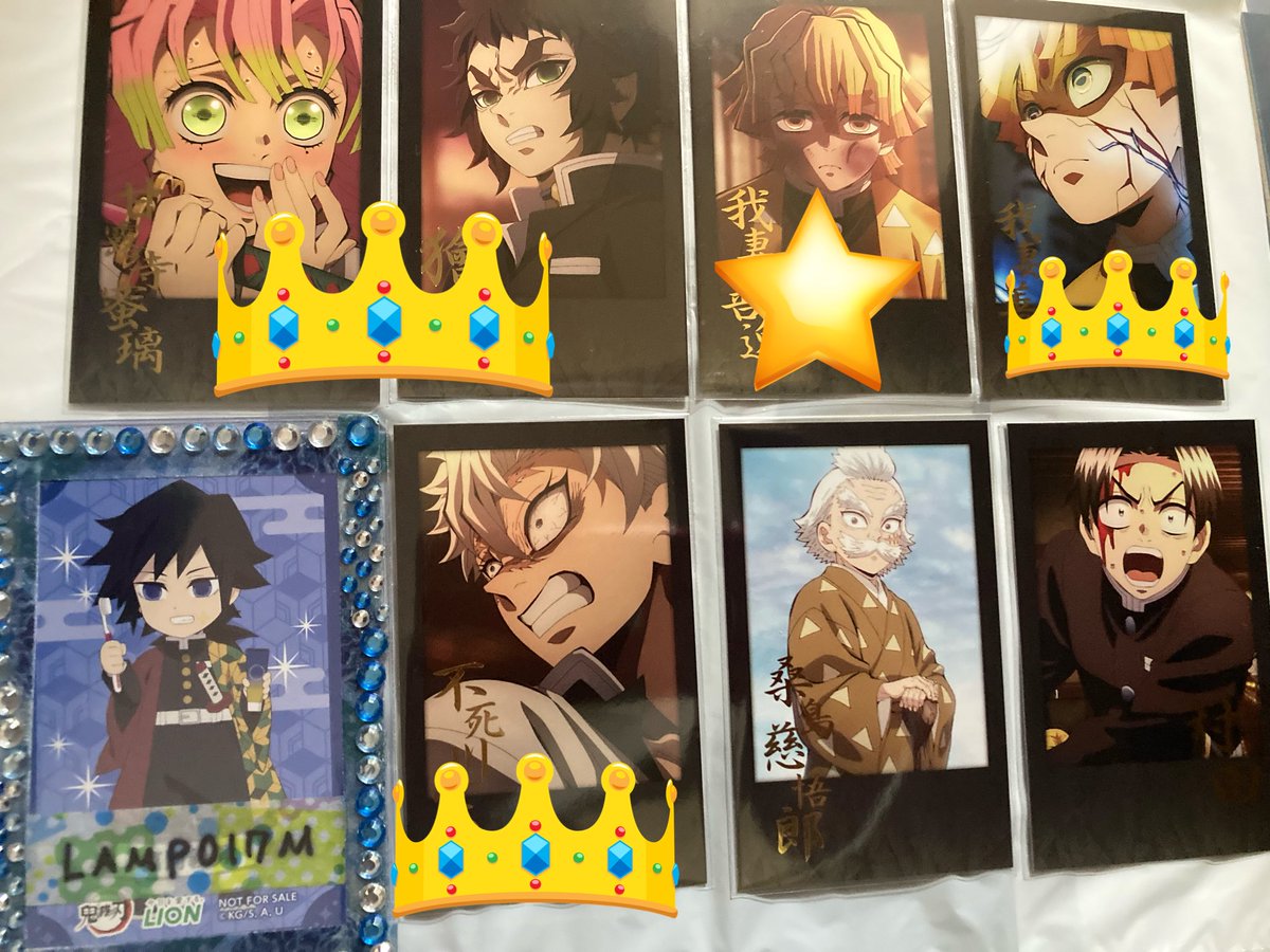 鬼滅の刃 ダイニング お楽しみくじ チェキ風 ブロマイド 缶バッジ