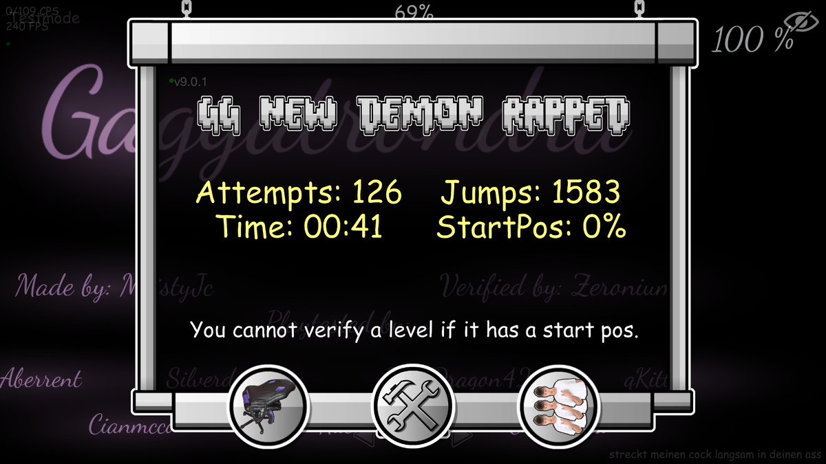 GunnieGD's tweet image. gaggatrondra 38-100 i jhave it in 2 runs now yay