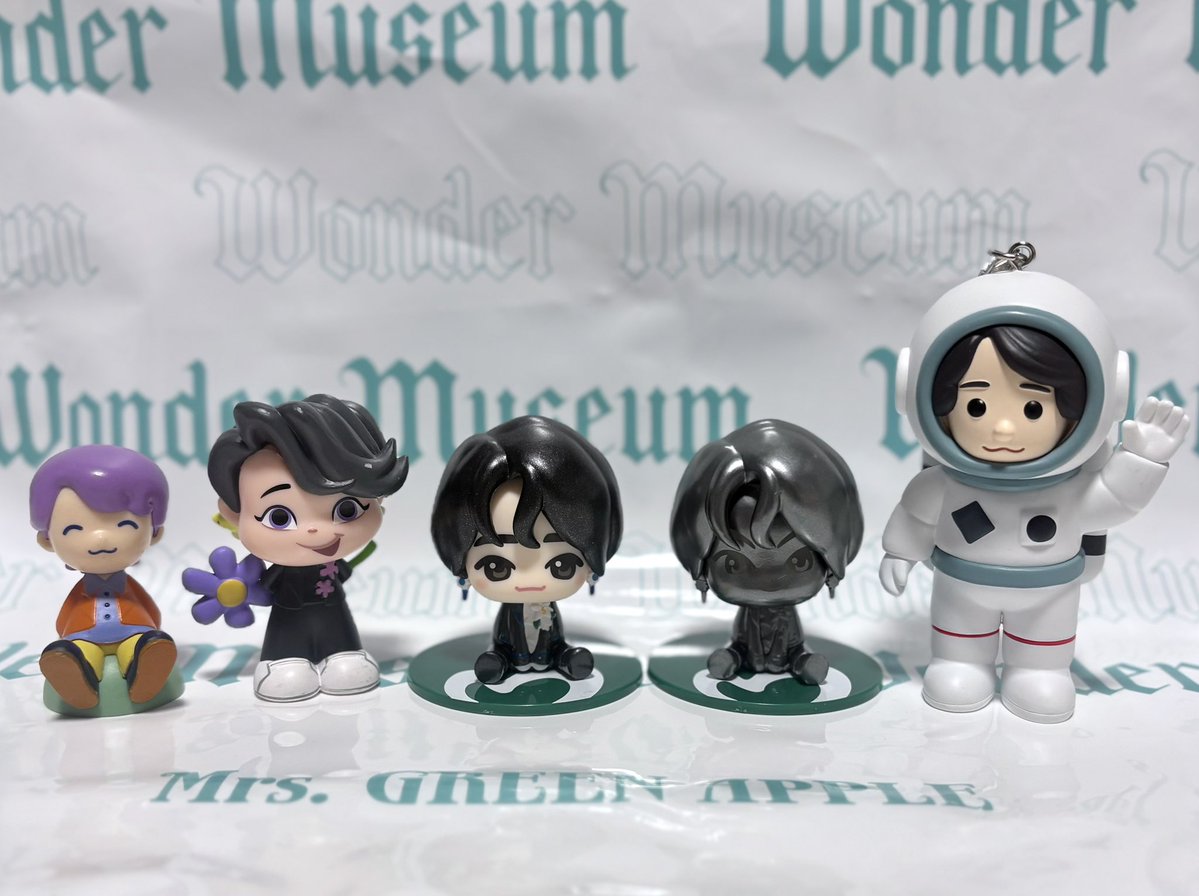 大森元貴フィギュアの一部を並べてみた。 (今回のワンミュは