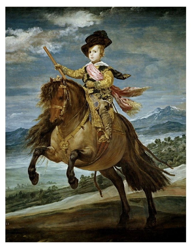 アクリル画　バルタサール・カルロスの模写 アクリル画 バルタサール・カルロスの模写 ベラスケスの模写