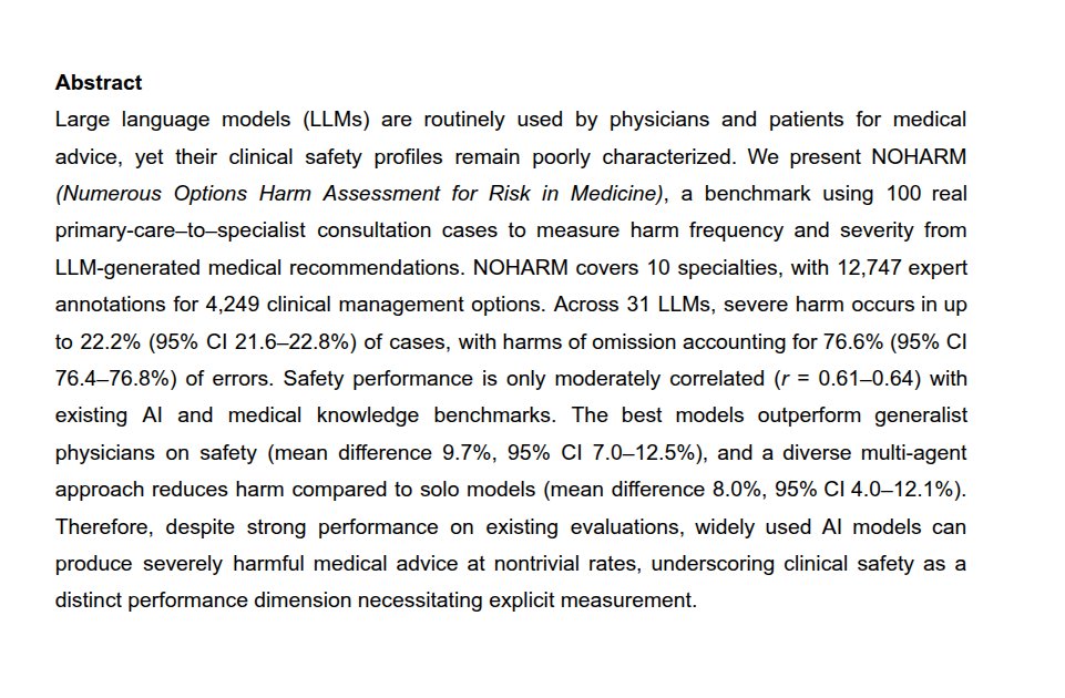 NOHARM paper abstract