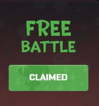 Today's Calander reward was a FREE BATTLE!! 🆓🎁

3 random reposts will get a 50c free. 🎊