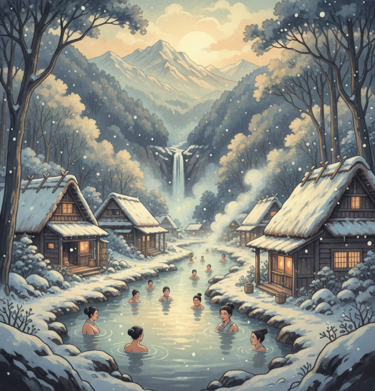 jpw_666's tweet photo. Soak in rustic milky baths at hidden inns — Nyūtō Onsen is peak hygge in the woods.
#NyutoOnsen #Akita #WinterOnsen #HiddenInn #FantasyArt #Nostalgia #RusticJapan #SnowyScenery #JapanTravel #JapanTrip https://t.co/tMs1RpHBZ6