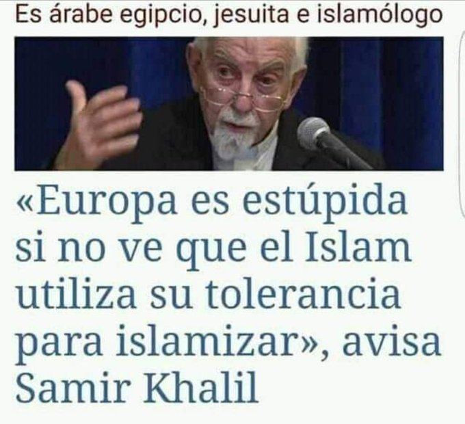 Te lo dice un Árabe e Islamólogo... de que sabe, sabe.  Buscan destruir nuestra cultura y valores propios tradicionales Occidentales.

🔥🔥🔥🔥☄️