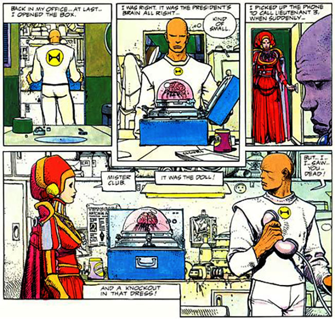 That 80s/90s comics renaissance produced a ton of great work, with japanese and european comics adding to the UK/US wave.  
This comic drawn by Moebius was highly impactful at the time.