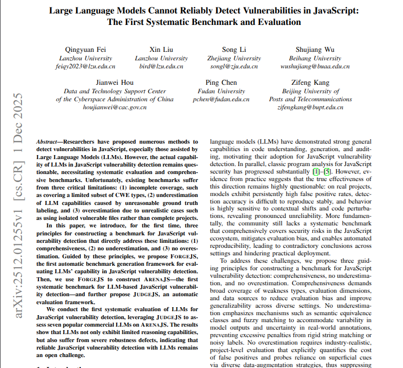 JS vulns paper title