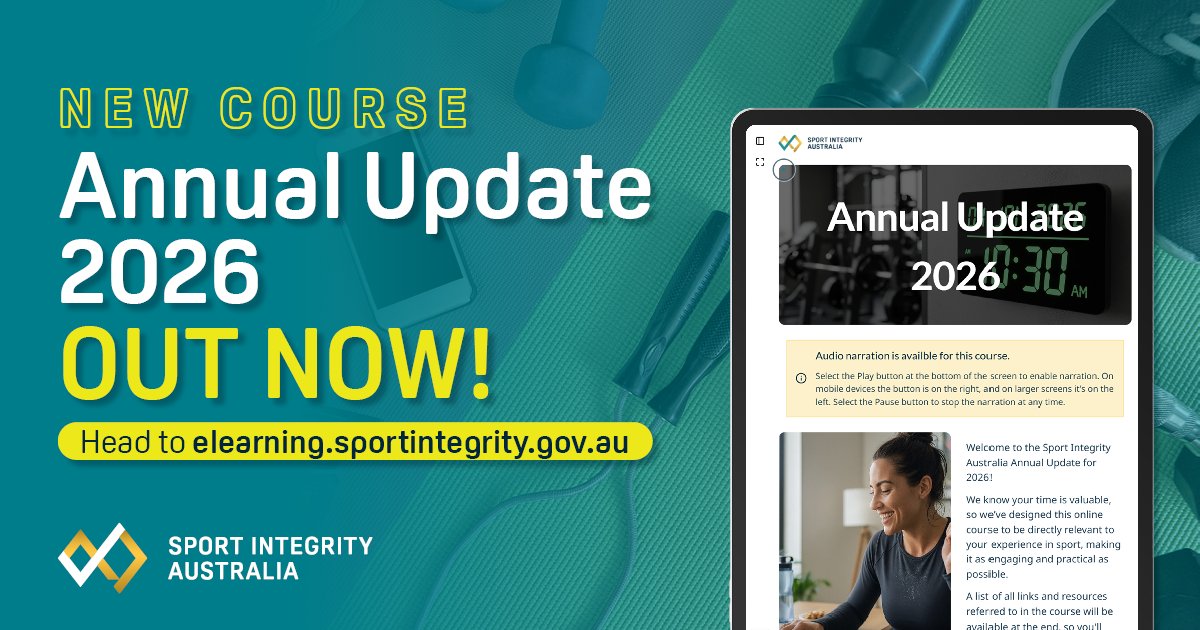 Sport Integrity Australia tweet media