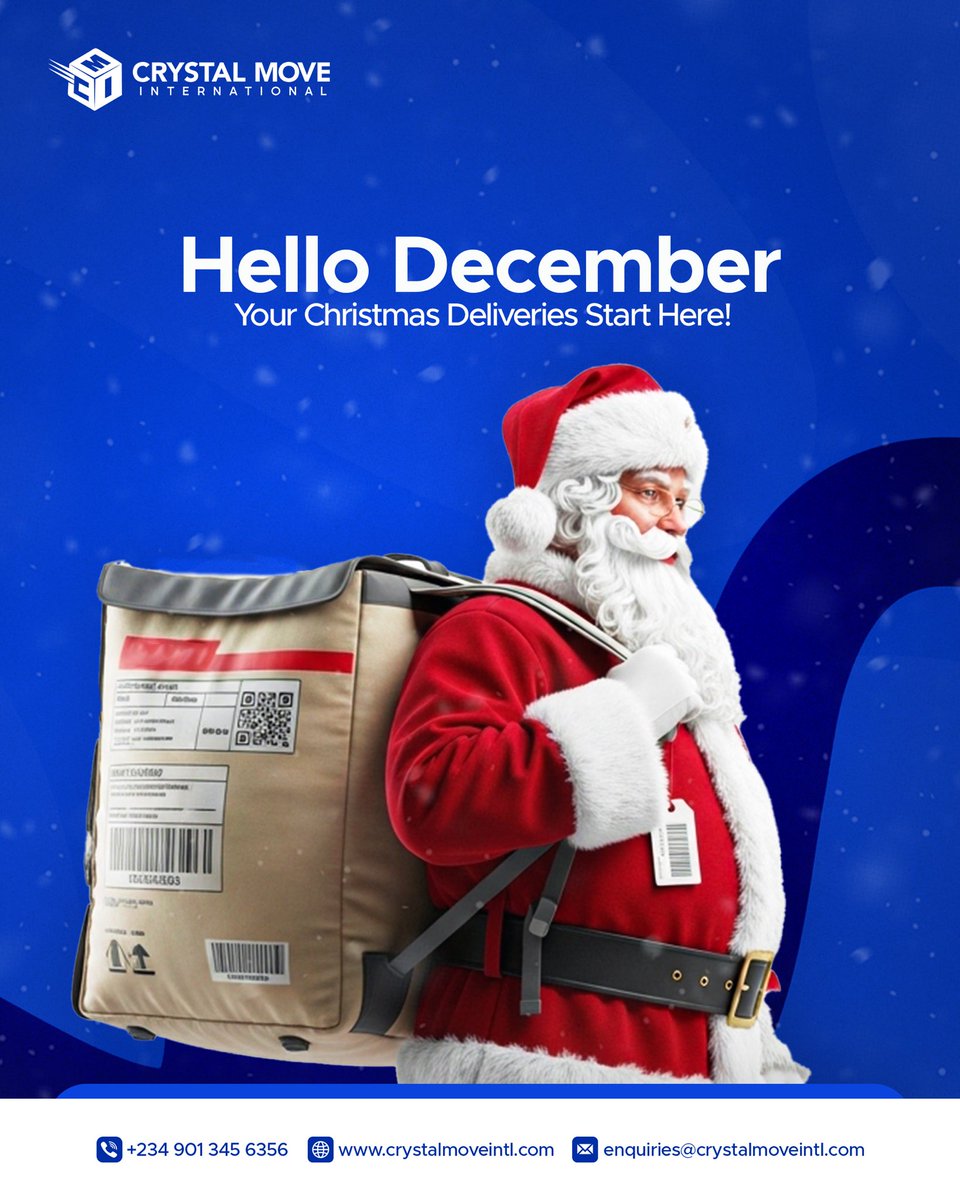 Crystalmoveintl's tweet photo. Every December, someone somewhere will blame ‘logistics people’ for a delay they caused themselves 😭📦

This year, choose peace. Choose Crystal Move Int’l.

Ship early. Ship smart. Message us to schedule your delivery✅

#newmonthnewgoals #logisticscompany #holidaysbeginhere https://t.co/T4PY0hmf4w