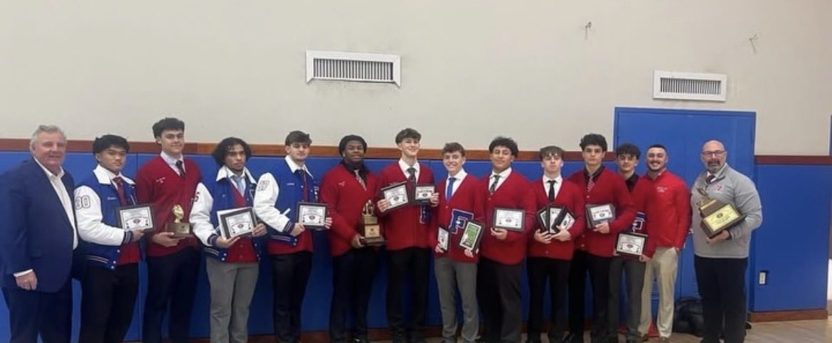 After a great senior season, I was blessed to receive the Monsignor Peter’s Golden Eleven Award. This is given to 11 seniors in the NYCHSFL with the highest GPA and I was chosen to get this award. Congratulations to all my brothers who made all league and the senior bowl ❤️💙