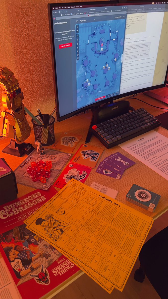 Danramosr's tweet photo. First Dungeons Master night. #HellfireClub https://t.co/UnK1YdG754