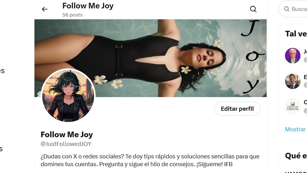 Aun no estas siguiendo a <a href="/JustFollowedJOY/">Follow Me Joy</a>, que esperas? Ella te seguirá enseguida. y Sigueme tambien./ You're not following <a href="/JustFollowedJOY/">Follow Me Joy</a> yet, what are you waiting for? She'll follow you back right away. and Follow Me Too.