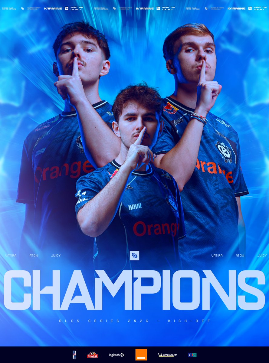 DEUX TITRES EN DEUX JOURS, ILS SONT DÉSORMAIS AUSSI CHAMPIONS DU KICK-OFF WEEKEND !

👑👑 <a href="/Vatira5/">Vatira.</a>
👑👑 <a href="/AtowRL/">KC Atow. 🇧🇪</a>
👑👑 <a href="/juicyyrl/">KC juicy</a>
👑👑 <a href="/Extra_RL/">KC Extra</a>
👑👑 <a href="/JordiNouvellet/">KC Jordi</a> 

Le slot pour l’Europe est sécurisé. Prochain rendez-vous : Boston ! 🏆💙