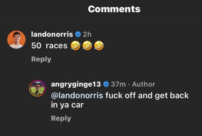 __Anastazia__'s tweet photo. Finding out that Ginge and Lando Norris are actually mates and have both achieved their dreams on the same day… maybe I’m emotional! #imaceleb #f1 https://t.co/ss20YvI9dJ