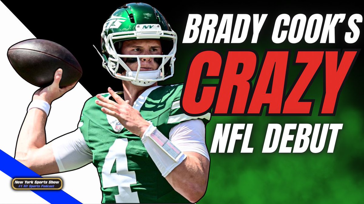 Brady Cook looked solid in his #Jets debut, despite the lack of help from New York's O-line.
- WATCH: youtu.be/vC0LG0DfrOA?si…