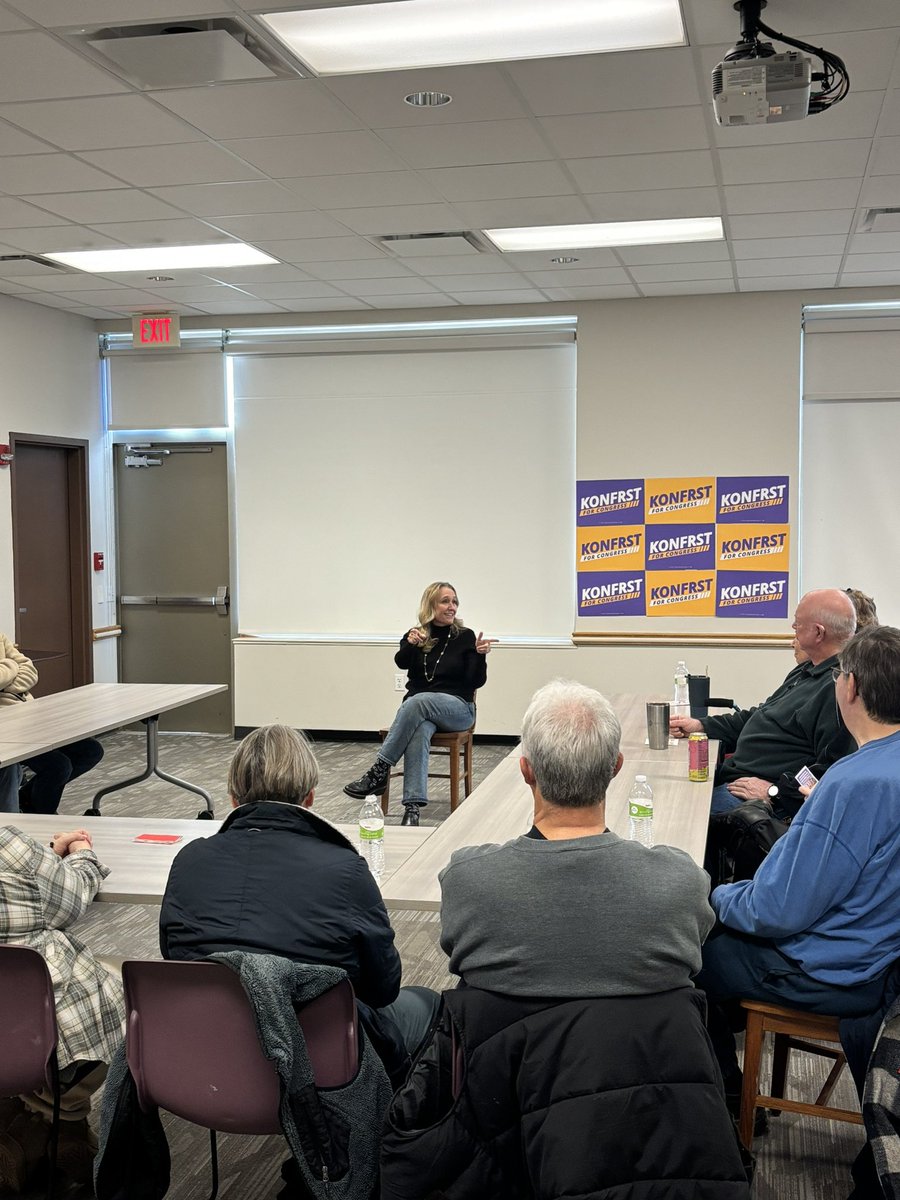 KonfrstForIowa's tweet photo. Had another great Town Hall today in Winterset! We deserve a representative who shows up and answers tough questions, and that’s exactly what I will keep doing in this race. https://t.co/WzzG3bqYme