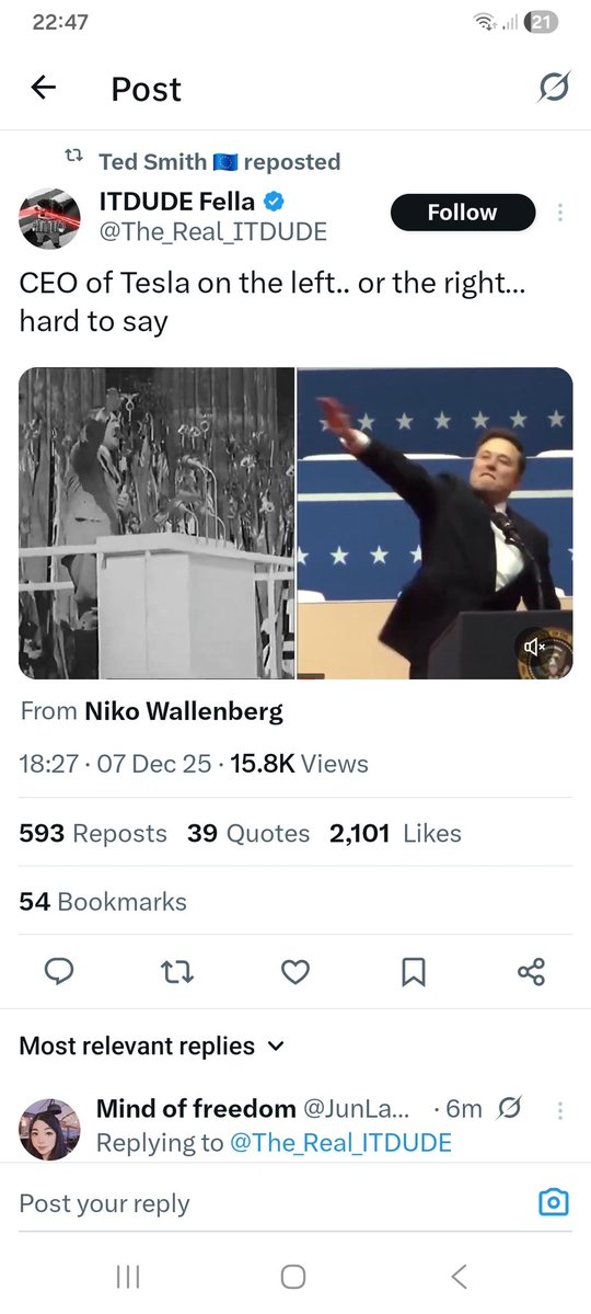 This is Ted, he has no time for hateful behaviour, Ted also reposted this