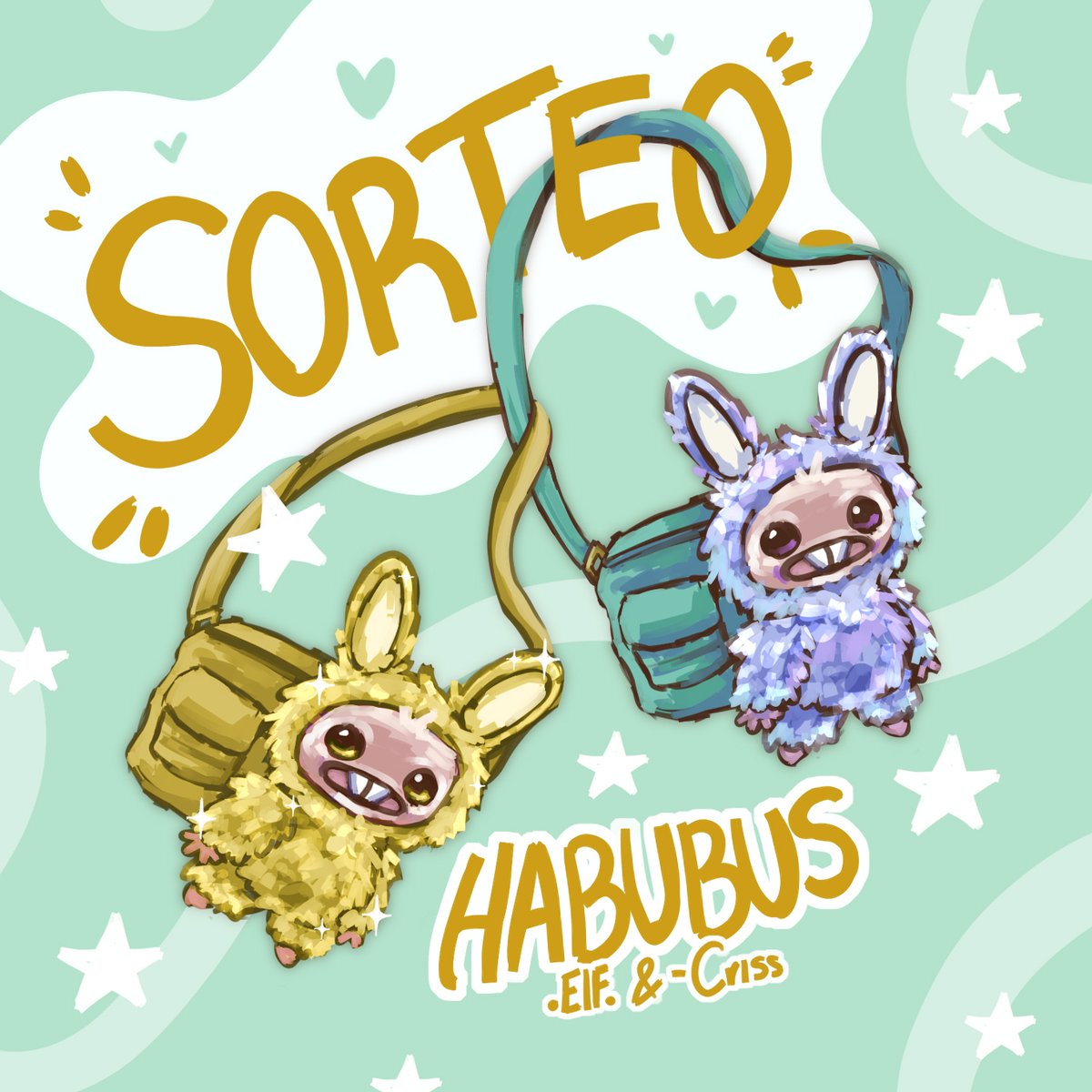 🌸¡NUEVO SORTEO!🌸

⋆˚࿔ Requisitos:
-. Seguir a @Crisss8212 y <a href="/HB_Elf/">˙⋆☆ .𝙀𝙡𝙛. ☆⋆˙ / COMMISSIONS CLOSED !</a>
-. Dar RT
-. Etiquetar a un amigo 
Termina sábado 13 de Dic ❗️

★ Primer ganador: Bolso Habubu
★ Segundo ganador: Habubu del Glamour (Será el etiquetado del ganador)