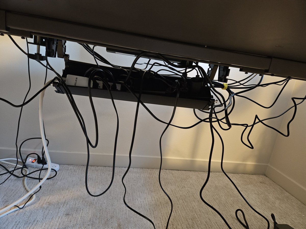 I understand now... cable management is pain. Building my new desk. Its gonna be great when its done but good golly it is suffering now.