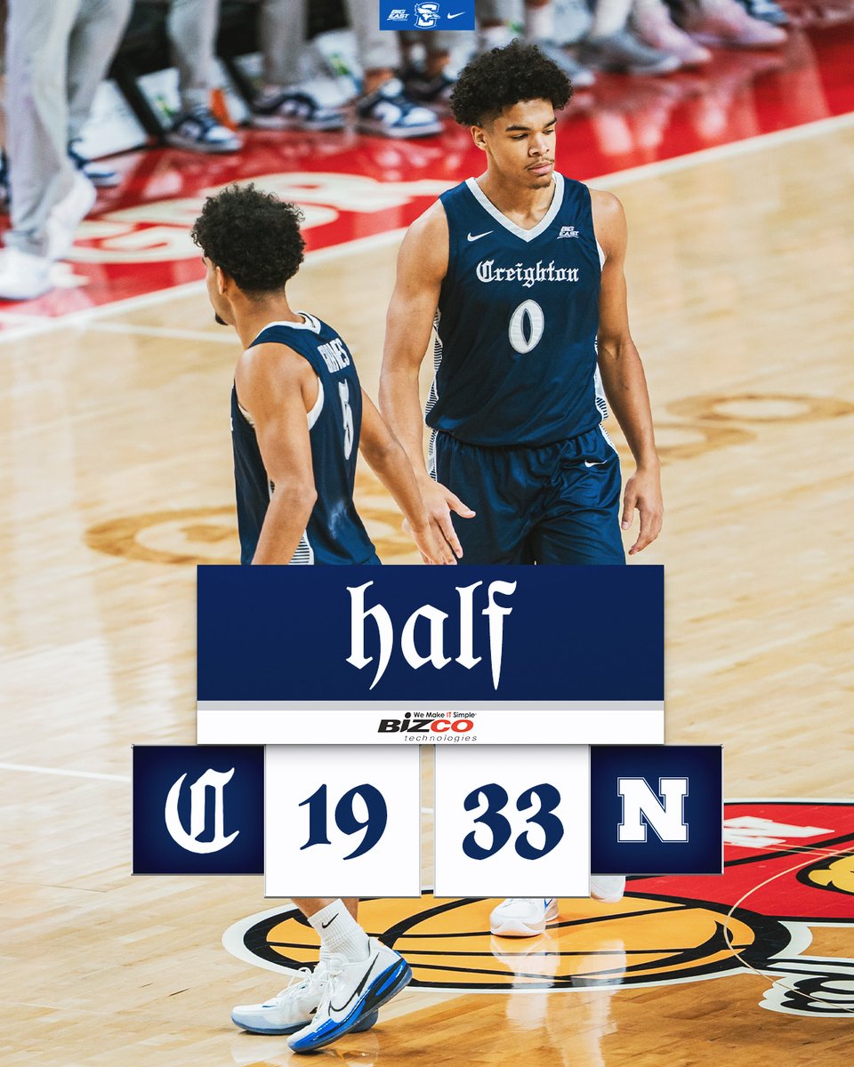 BluejayMBB's tweet image. Halftime.

#GoJays