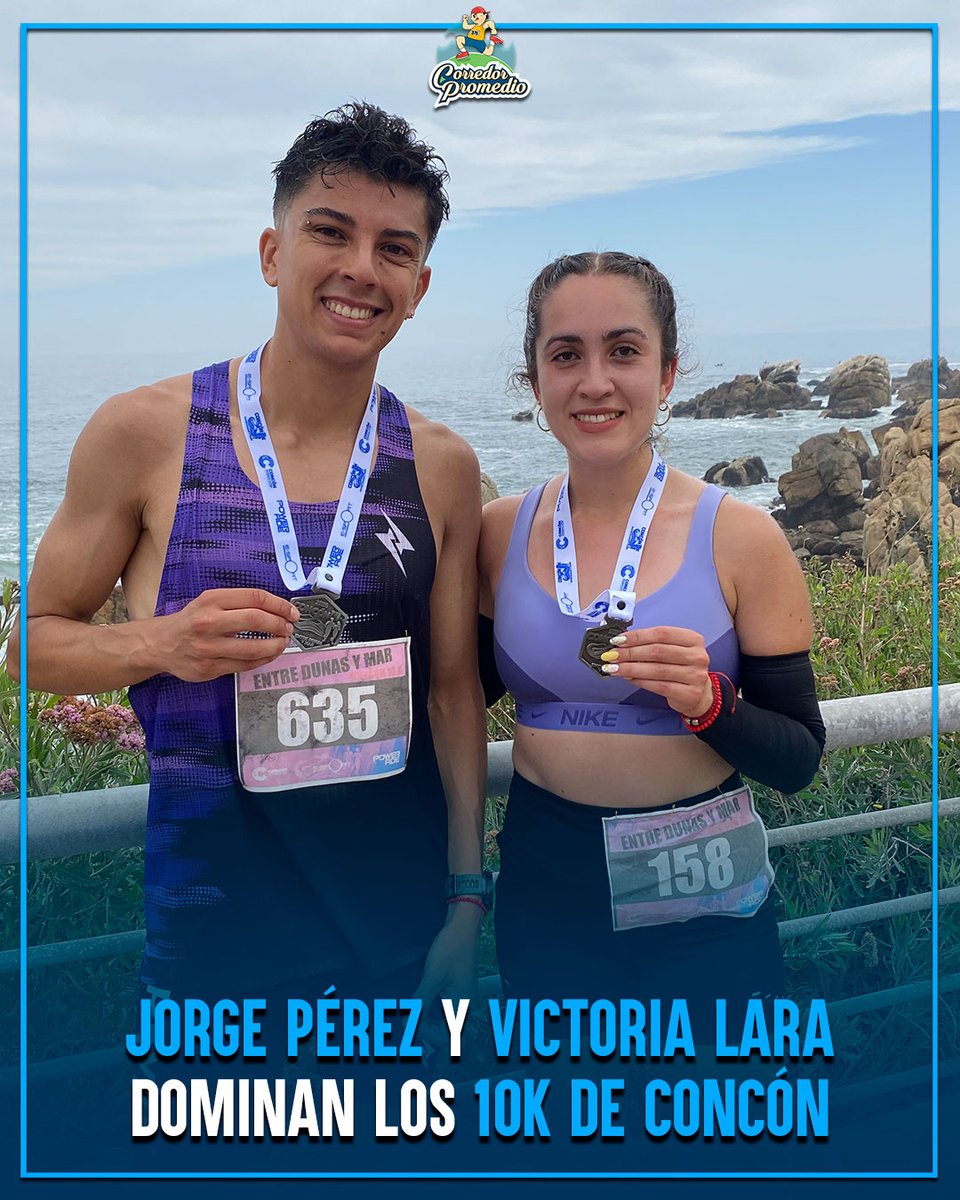 CorredorProm's tweet photo. [CHI 🇨🇱] Jorge Pérez y Victoria Lara dominan los 10K de Concón en una jornada con 1.000 corredores 🏃🏻‍♀️🏃🏻‍♂️
🔗: https://t.co/fGlAt4f79n https://t.co/cQTivXWBap