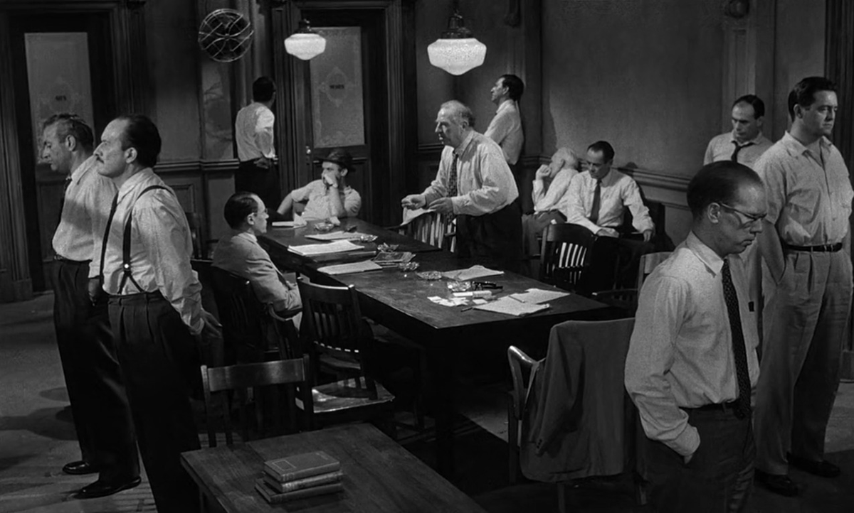 "This is somebody’s life. We can’t decide in five minutes.”  

 12 Angry Men
dir. Sidney Lumet, 1957