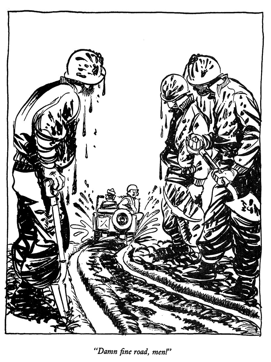 Yup! Happy Monday, from Stars &amp; Stripes WWII cartoonist Bill Mauldin. (From Stripes archives, of course.)