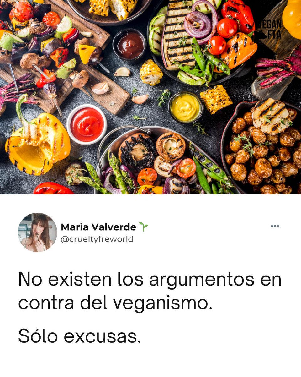 VeganFTAEspanol's tweet image. ¿Están de acuerdo? 👀⁠
⁠
😬🤭⁠

👉 Ayuda gratuita para hacerte vegan: veg22.co/FTA_Spanish

📸 @VeganFTAEspanol; tuit de @crueltyfreworld

#sinexcusas #veganismosimples #frasesparapensar #frasedeldia #veganquotes