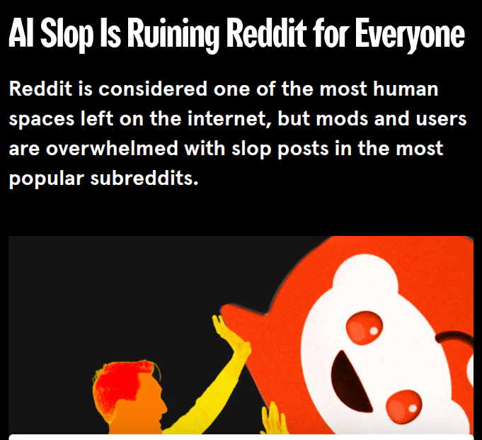 reddit slop article