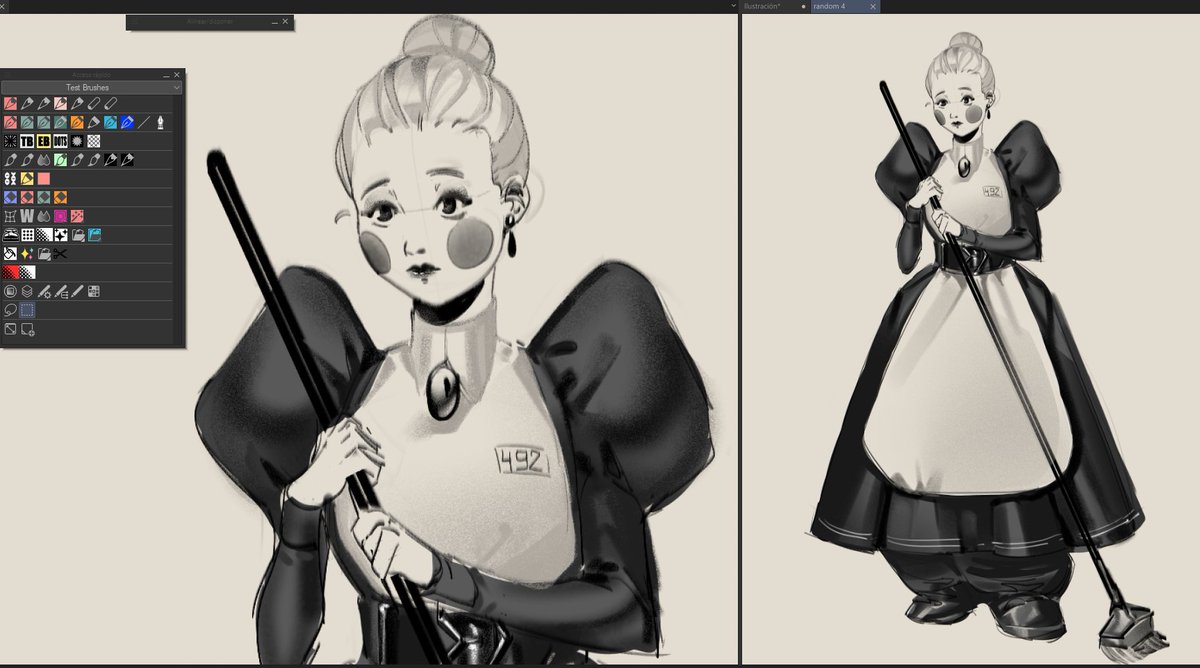 Tried to make a new character for an comic maybeeeee idkkkkk :]]]]]