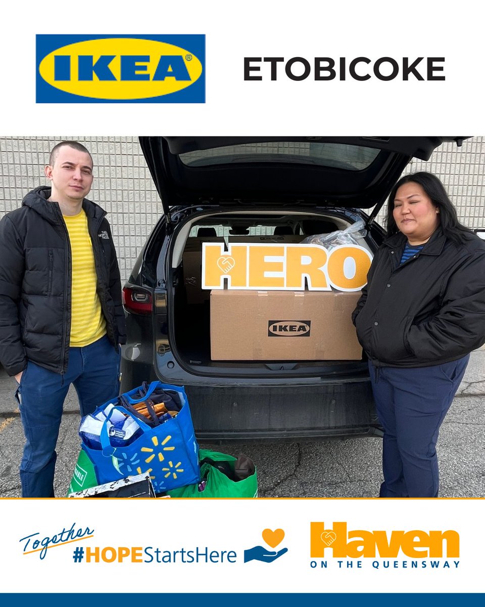 HavenontheQ's tweet photo. More new and existing Haven Community Heroes like @Hallmark1977, @IKEACanada Etobicoke and @TPS22Div are stepping up and transforming lives this Christmas season. Thank you for giving new HOPE. #transformationtuesday #donation #havenheroes https://t.co/jGvDA5WXQh