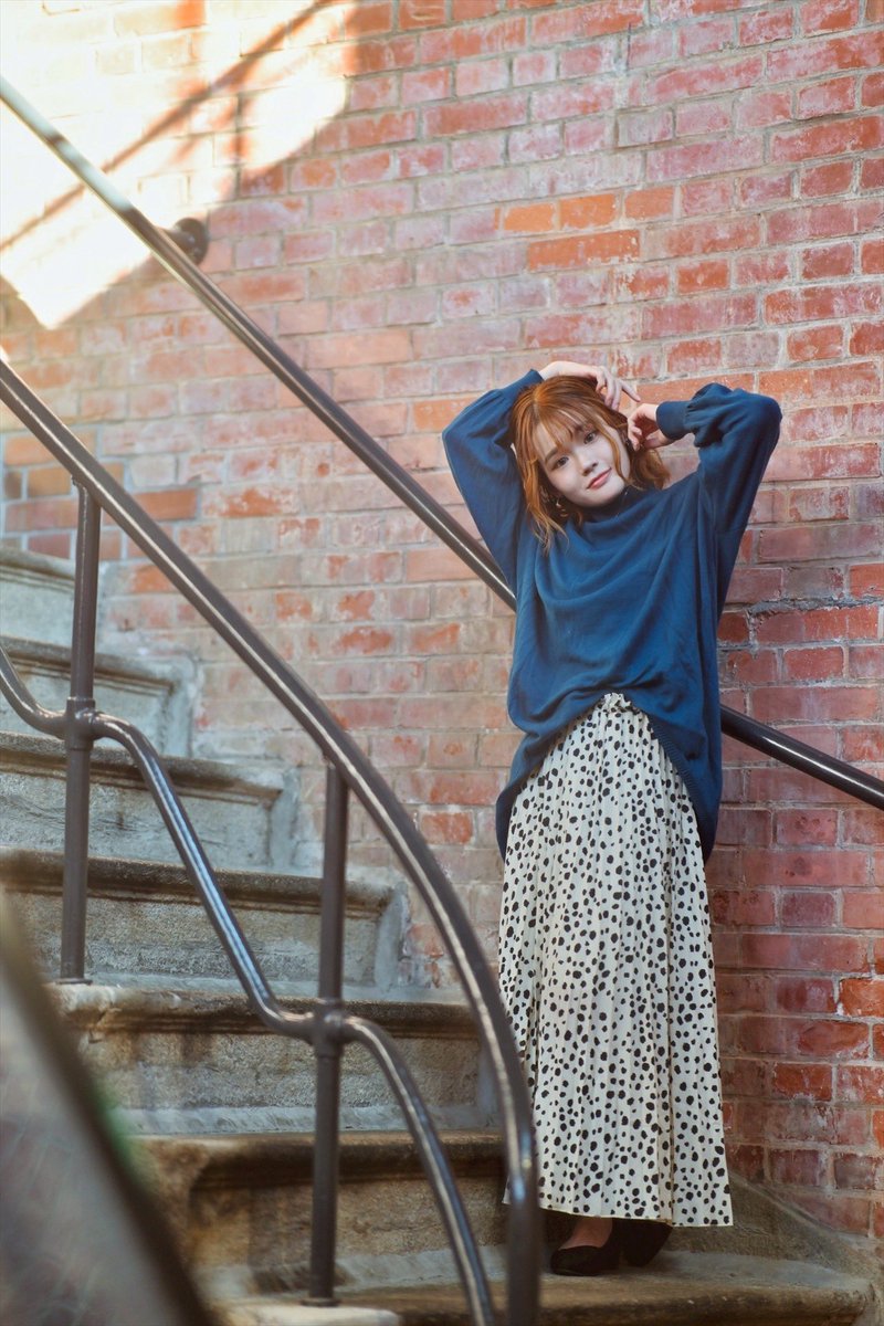 光に満ちた階段で」 モデル:カナさん location:高松市水道資料館