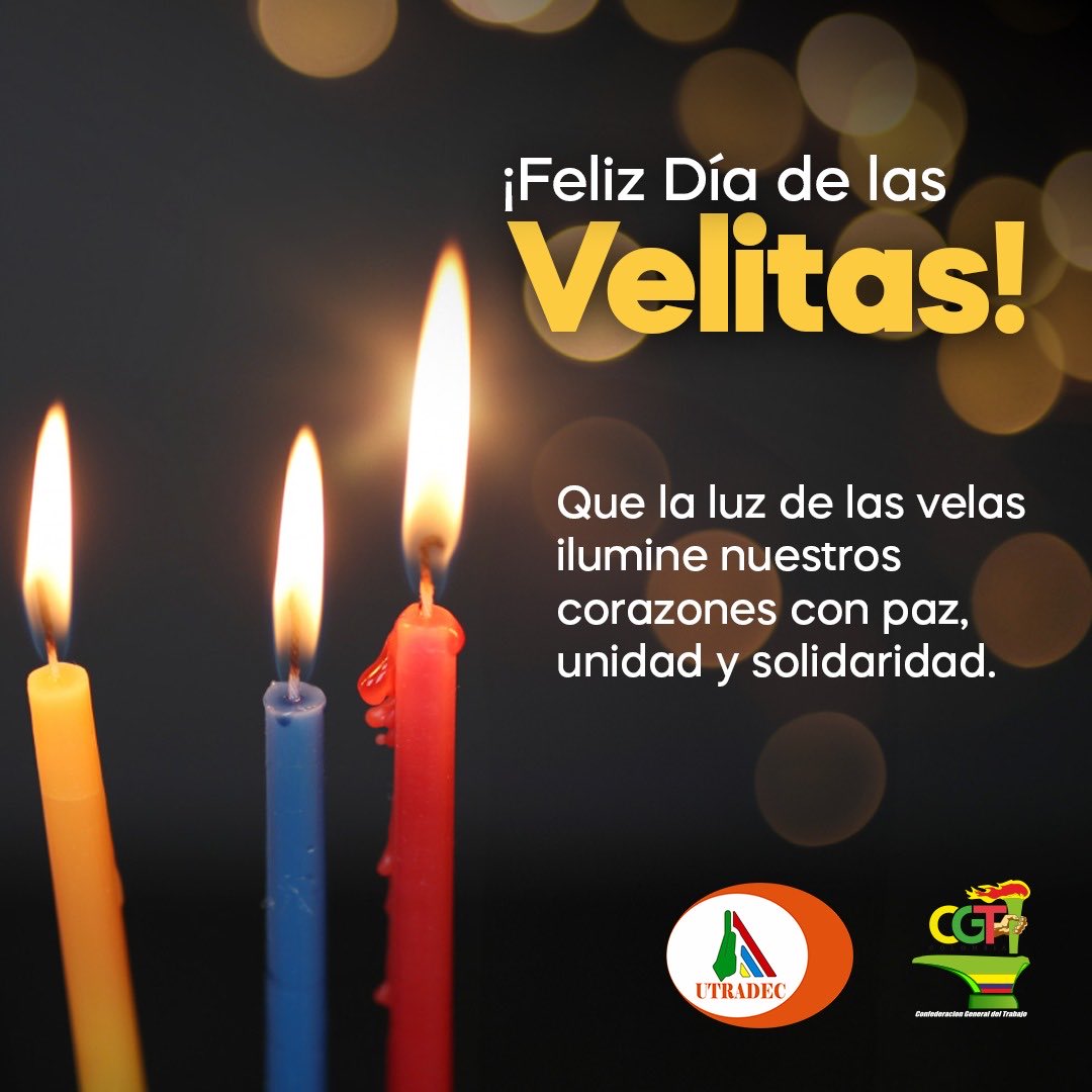 En esta Noche de Velitas encendemos la esperanza de un país más solidario y justo.
Que cada luz nos recuerde la importancia de unirnos, cuidarnos y defender la justicia social.
¡Feliz inicio de la Navidad!