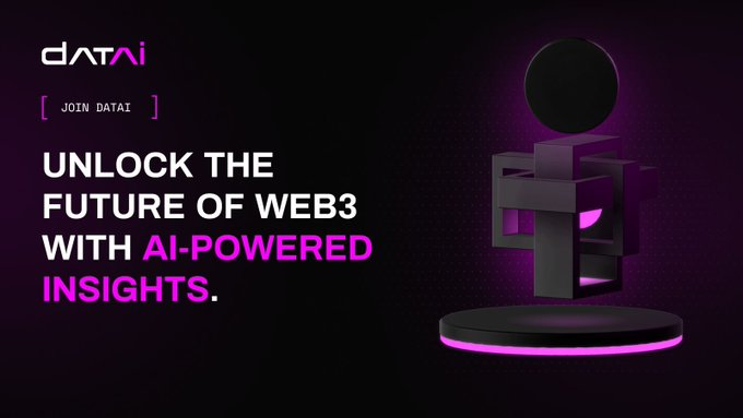 Datai_AI's tweet photo. Unlock the Future of Web3 with AI-Powered Insights! 🌐

With Datai Network, the layer that powers on-chain AI, transform raw blockchain data into actionable, AI-ready intelligence for DeFi, NFTs, GameFi, and more. https://t.co/FS4Z6WFyPI