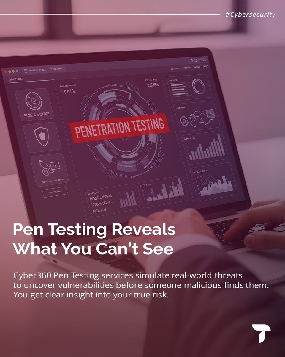 think_swift's tweet image. Most breaches start in blind spots. 

Our Cyber360 pen testing finds weaknesses before attackers do. Know your risks before they’re exploited.

thinkswift.com/cybersecurity/

#CyberSecurity #PenTesting