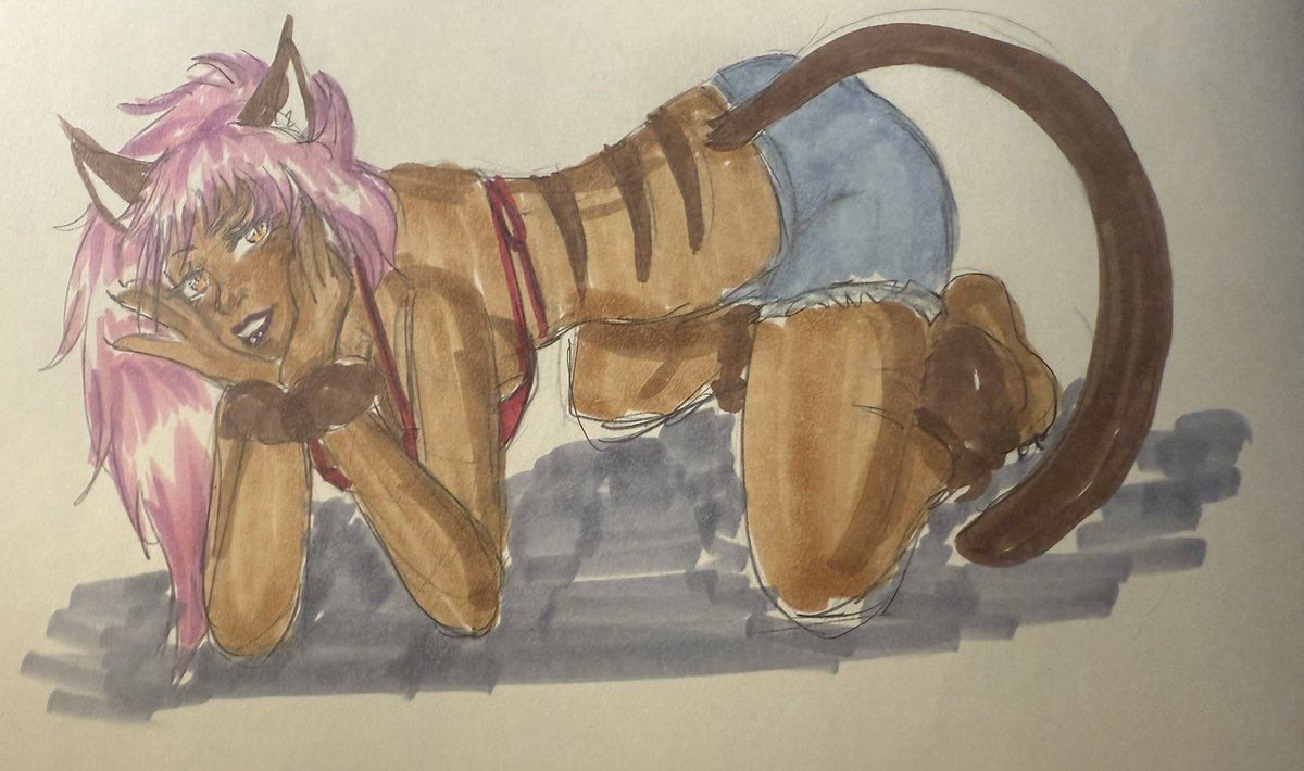 I was just drawing from some references on Pinterest but adding changes and I liked the sketch so I coloured it. So pleas enjoy.