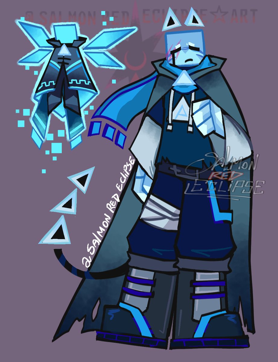 my cube and cyan AU!! ✨✨✨ ∆∆🧊🩵 #JustShapesAndBeats #jsab