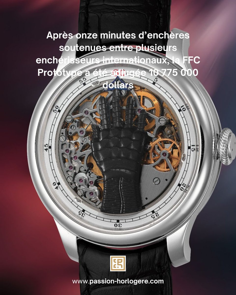 Passionhorloger's tweet image. 43,5 M$ et sept montres au-dessus du million.

 passion-horlogere.com/new-york-watch…

#PassionHorlogere #Phillips #NewYorkWatchAuction #FPJourne #FrancisFordCoppola #PhilippeDufour #IndependentWatchmaking
