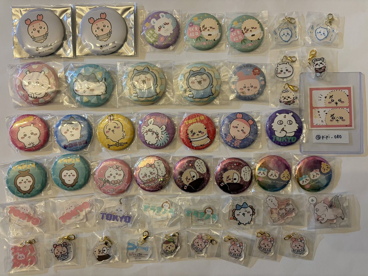 ちいかわ　グッズまとめ売り　ぬいぐるみ　マスコット　缶バッジ　アクリルスタンド ちいかわ マスコット 缶バッジ フィギュア セット まとめ売り