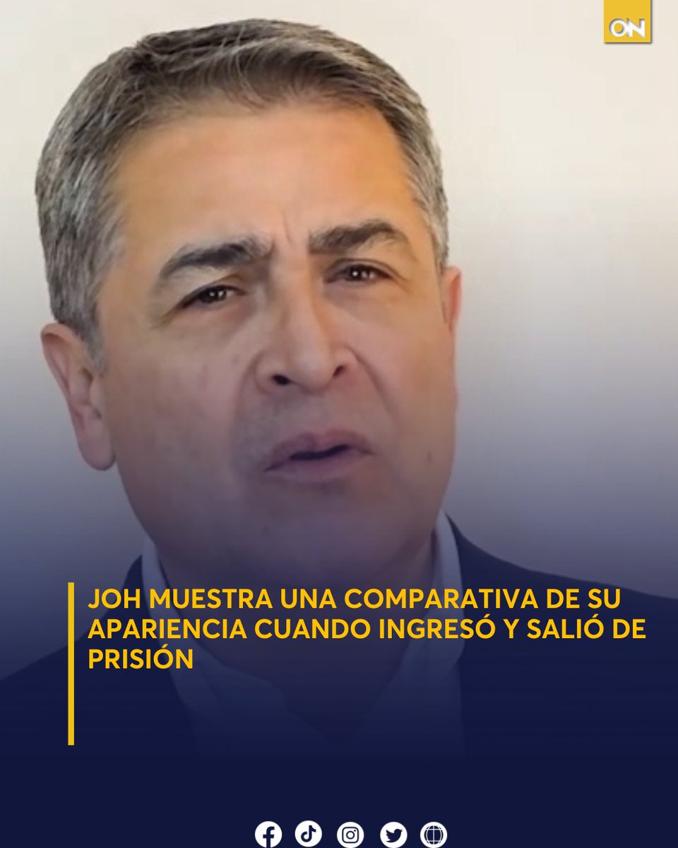 11_Noticias's tweet photo. JOH compartió imágenes del antes y después de su paso por prisión en EE.UU., mostrando cómo cambió su apariencia y el emotivo reencuentro con su familia 👉 https://t.co/yPxKl6bt1X
#JOH #Fotos #RedesSociales #EEUU #Induto #Honduras https://t.co/vyRSs3uvRu