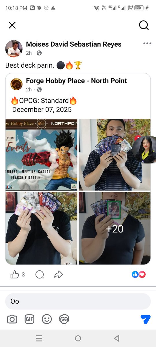 MoisesDavi1150's tweet photo. OP 14 Standard Battle🇵🇭 🏆

Standing 4-0 

R1 🔵🟡 Boa ✅🎲2️⃣
R2 🔵🟣 Luffy ✅🎲2️⃣
R3 ⚫ Crocodile ✅🎲2️⃣
R4 🟣Doflamingo ✅🎲1️⃣

Still one of the top dogs of the format. 

#OPCG
#ONEPIECE
#onepiececardgame https://t.co/A0kGWbhLRw