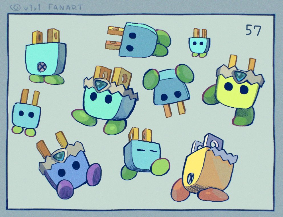 なんと、コンセがいっぱいいる絵