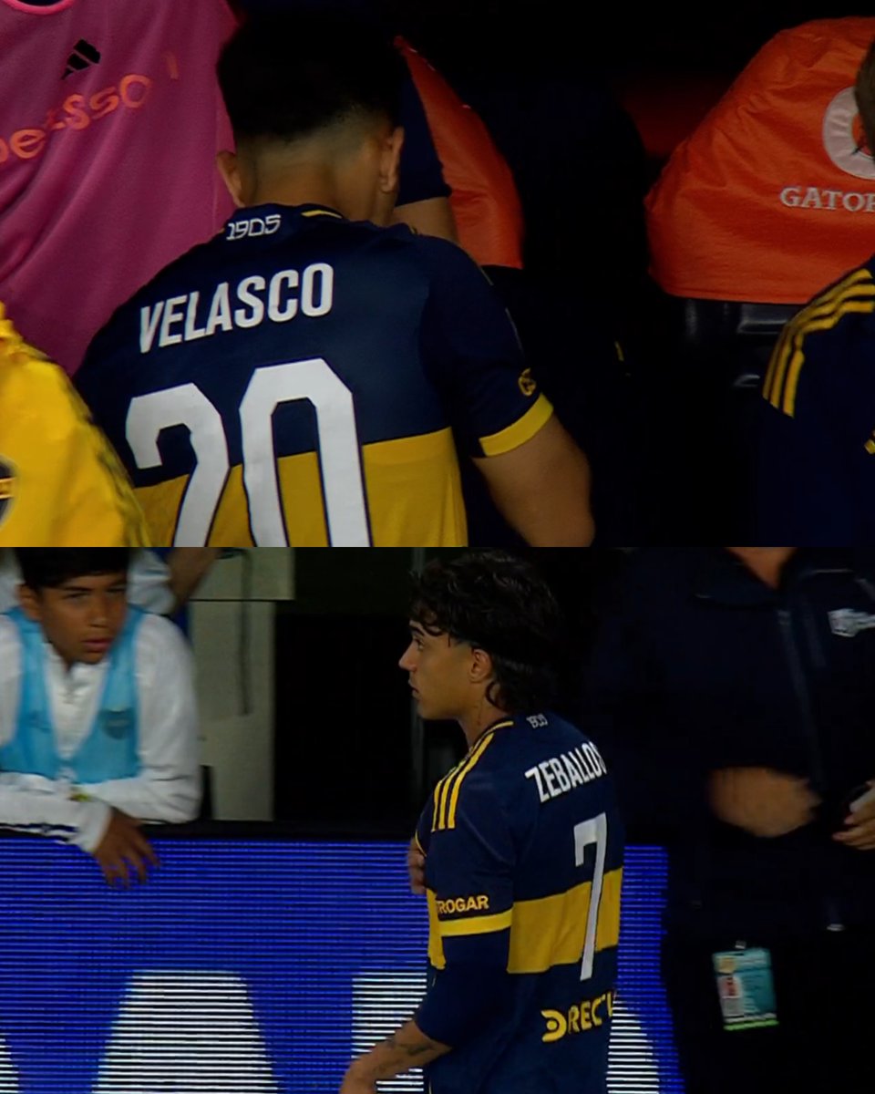PlanetaBoca's tweet photo. ⏱️ 26’ ST - 🔁 CAMBIO EN BOCA

➡️ Alan Velasco
⬅️ Exequiel Zeballos
