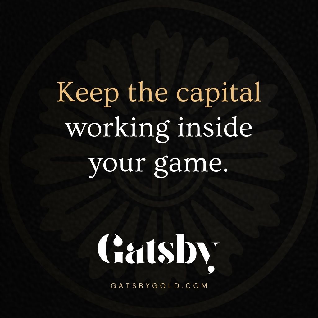 playgatsbygames's tweet photo. Did you know that you will be able to use Gatsby Gold earnings to reinvest directly into development, rewards, or new in-game events through the SDK. We keep the capital working inside your game. #CapitalFlow #DeveloperSDK #Reinvestment #GatsbyGame