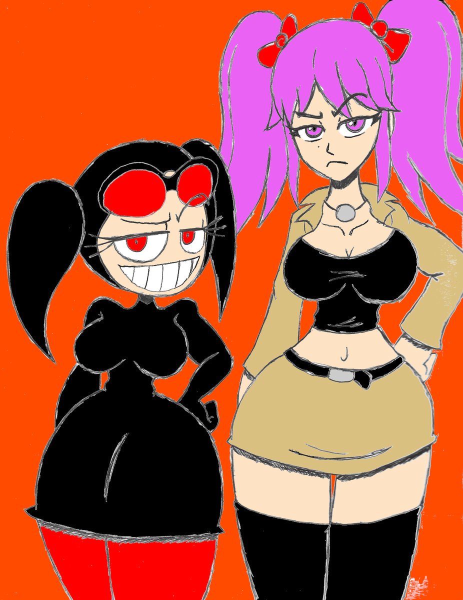 deviantbuu's tweet image. the sass queen darinica and the rock queen saiko @smg4official