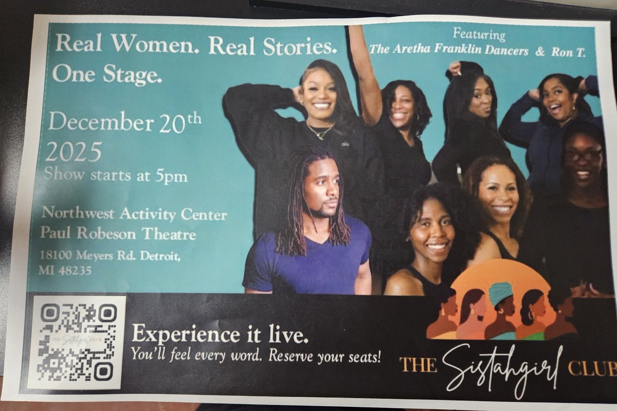 So excited to be a part of this production. 

The Sistahgirl Club: An Uplifting Theatrical Experience Celebrating Womanhood share.google/rvP6OlqaJxeKYC…