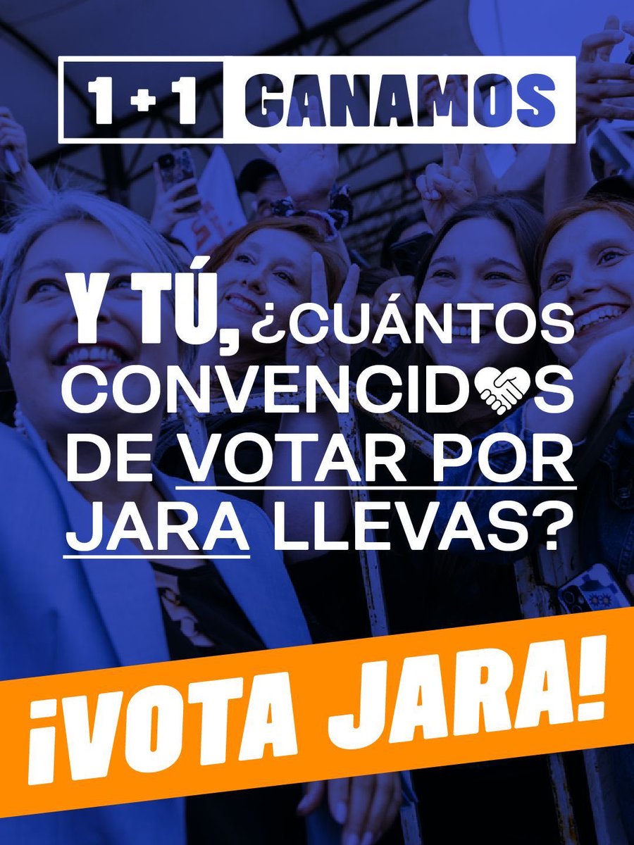 ¡Este 14 de diciembre votamos Jara! #EstoyConJara #JaraPresidenta