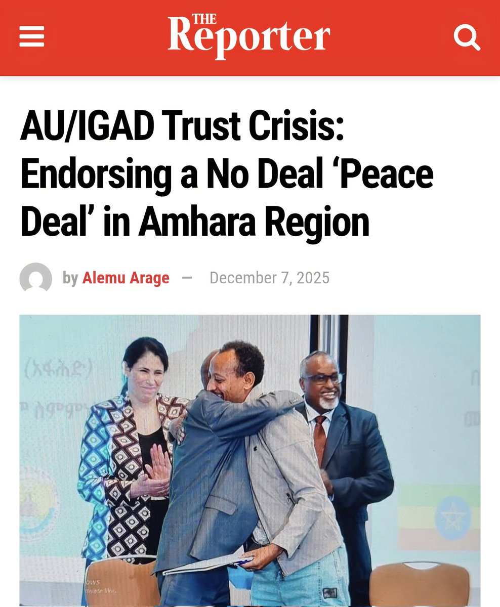 tesfanews's tweet photo. ETHIOPIA — How did the African Union and IGAD end up being used for domestic political agendas by offering legitimacy to an embarrassing and fraudulent "peace-deal" drama staged by the Ethiopian government? @_AfricanUnion @IGADsecretariat https://t.co/BZTumTcq5Q