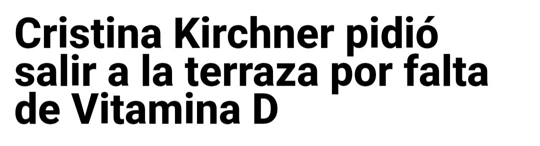 Cuando tu gobierno nos encerró por un año vos andabas libremente. Tomá cápsulas de vitamina y bancatelá, reina. ESTÁS PRESA.